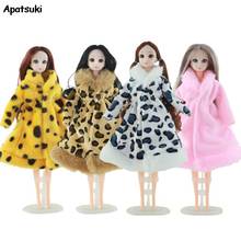 4pcs Winter Coats Dolls Clothes For Barbie Dollhouse 1/6 BJD Doll Accessories Fashion Outfits DIY Toys For Children Collection 2024 - buy cheap