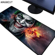 MRGBEST Joker Large Rubber Non-slip Mouse Pad Dimmable Gaming Gamer Lockedge Desktop Pc Keyboard Mice Mat Computer Laptop Xxl Xl 2024 - buy cheap