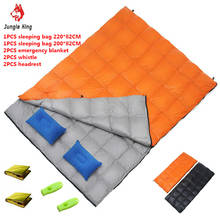 JungleKing Double Ultralight Outdoor Camping Double Down Sleeping Bag Widened Envelope Four Seasons Goose Down Sleeping Bag1850g 2024 - buy cheap