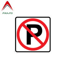 Aliauto Warning Car Sticker Funny NO PARKING Decal Accessories PVC for Passat B6 Lada Vesta Porsche Mazda 6 Land Rover,13cm*13cm 2024 - buy cheap