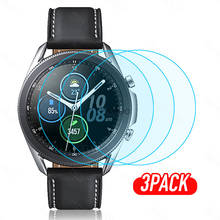 3 pacote para samsung galaxy watch 3 45mm watch3 41mm protetor de tela vidro temperado 9h smartwatch acessórios vidro protetor 2024 - compre barato