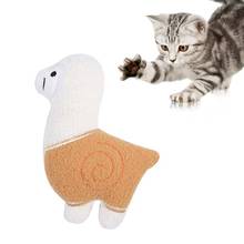 Outgeek brinquedo de pelúcia para gatos, brinquedo interativo divertido de pelúcia para mascar 2024 - compre barato