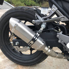 Muffler For Motorcycle Exhaust 38/51mm With DB killer Motorbike silencer FOR Bajaj Dominar 400 2017 2018 SUZUKI V STROM 650 1000 2024 - buy cheap