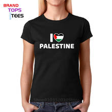 Палестина Футболка с сердцем, футболка с надписью «I Love Paletine Paletinian флаг Для женщин футболка с коротким рукавом с надписью «I Love Палестина бойкот Израиля футболки 2024 - купить недорого
