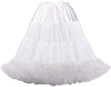 White Petticoat Puffy Tutu Underskirt Ballet Dance Pettiskirts Lolita Petticoats 2024 - buy cheap