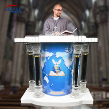 Modern Church Pulpit Furniture Acrylic Lectern Stand Pulpito Para Igreja AKLIKE Podiums Pulpits Glass Speech Table Rostrum 2024 - buy cheap