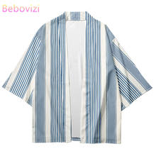 2021 New Plus Size XXS-6XL Stripe Loose Japanese Streetwear Cardigan Women Men Harajuku Haori Cosplay Kimono Top Yukata Clothes 2024 - buy cheap