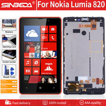 4.3"Original For NOKIA Lumia 820 LCD Touch Screen with Frame Digitizer For NOKIA Lumia 820 Display ForNOKIA 820 LCD RM-825 LCD 2024 - buy cheap