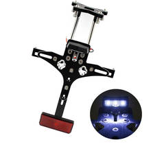 Guardabarros trasero de motocicleta MT09 FZ09 MT FZ 09, eliminador de matrícula, soporte de matrícula, luz LED para Yamaha MT-09 2014 2015 2016 2024 - compra barato