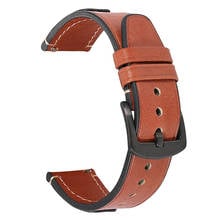 BEAFIRY Genuine Leather Watch Band 20mm 22mm Handmade Quick Release Straps Watchbands  for Men Women Wirstband Brown Black Red 2024 - buy cheap