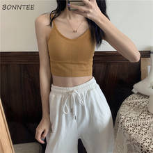 Camis Women Candy Color Summer Tops for Female All-match Solid Chic Fashion Korean Style Slim Spaghetti Strap Simple New Elegant 2024 - buy cheap