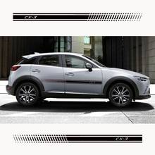 2pcs Stylish car body sticker vinyl body decal Side Sticker Car accessories For Mazda Cx3 Cx-3 2024 - buy cheap