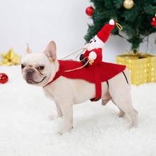 Christmas Dog Clothes Santa Dog Costumes Holiday Party Dressing up Clothing for Smal Medium Large Dogs Funny Pet Outfit Riding 2024 - buy cheap
