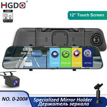 HGDO 12" Car Dvr Stream Media Dash Camera Touch Mirror With 1080P Rear View Camera Video Recorder FHD Auto Registrar Dash cam 2024 - buy cheap