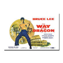 Way Of The Dragon 1972 Bruce Lee Movie Silk Fabric Wall Poster Art Decor Sticker Bright 2024 - buy cheap