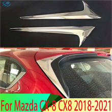 For Mazda CX-8 CX8 2018 2019 ABS Chrome Side Door Rear View Window Spoiler Cover Trim Garnish Bezel 2024 - buy cheap