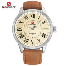NAVIFORCE Brand Men Watch Fashion Business Analog Quartz Clock Leather Sport Watch Waterproof Wrist watches Relogio Masculino 2024 - buy cheap