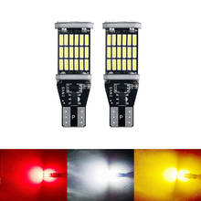 Bombillas LED de freno trasero para coche, luz de circulación diurna, superbrillante, Canbus, T15, 4014, 45 SMD, 2 uds. 2024 - compra barato