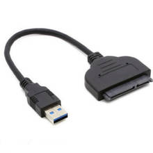 USB 3,0 до 2,5 SATA 3 кабель адаптера жесткого диска SATA к USB 3,0 конвертер для SSD/HDD-кабель адаптера жесткого диска 2024 - купить недорого