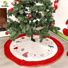 D & P-faldas de árbol de Navidad, alfombra de piel, decoración de Feliz Navidad para el hogar, protectores para base de árbol de Navidad, decoración de Año Nuevo, 120CM, 1 Uds. 2024 - compra barato