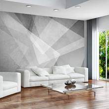 3D Nordic TV background wall mural modern simple abstract black and white geometric living room wallpaper DE parede Waterproof 2024 - buy cheap