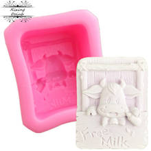 Xixing-Placa de señalización de leche gratis, decoración de Piojos de gel, pastel de fudge, molde de jabón 3D, molde de resina polimérica 2024 - compra barato