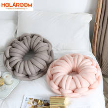 Comfortable Seat Cushion Ring Shape Knot Cushions personality pillow flower shape doughnut pillows with core Doughnut Cushion 2024 - buy cheap