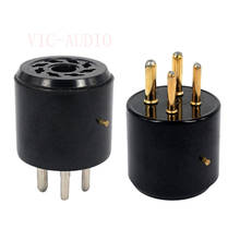 2PCS Bakelite Tube Socket 4 pins tube socket GZS4-S8 For KT88 GZ34 6550 EL34 Vacuum Tube Amplifier HIFI DIY 4pins to 8pins 2024 - buy cheap