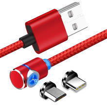 Магнитный usb-кабель для быстрой зарядки USB type C кабель магнитное зарядное устройство для зарядки данных Micro usb кабель мобильного телефона кабель USB шнур 2024 - купить недорого