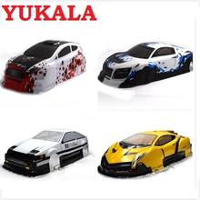 Ewellsold 37 species 1/10 RC Car 195/190mm PVC painted Body Shell with tail for 1:10 RC hobby racing drift car 2024 - buy cheap
