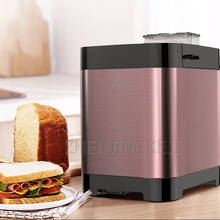 Máquina de pan doméstica pequeña de 220V, multifunción, totalmente automática, para amasar, fermentación inteligente de hilo de cerdo, máquina de desayuno 2024 - compra barato