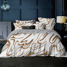 Juego de ropa de cama doble con funda de almohada, edredón Simple, individual, tamaño Queen y King 2024 - compra barato