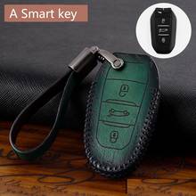 Retro style Car Key Case cover For Citroen C5 C6 C4L CACTUS C3XR DS C4 Picasso Xsara C8 2024 - buy cheap