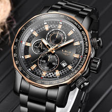 New LIGE Fashion Mens Watches Top Luxury Brand Business Quartz Watch Men Sports Waterproof Big Dial Male Watch Relogio Masculin 2024 - buy cheap