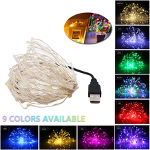 2/5/10M USB Led String Lights Bulb Outdoor Waterproof Garlands Festoon Led Fairy Decorations For New Year Christmas Tree Lights 2024 - buy cheap