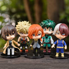 Figuras de my hero academia, set de 5 unids/set de 10cm, Midoriya, Izuku, Bakugou, Katsuki, Shoto, Boku no Hero Academia, juguetes en miniatura de PVC 2024 - compra barato