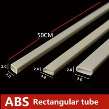 DIY manual material plastic pipe material ABS hollow rectangular tube model 100pcs/50pcs 2024 - buy cheap