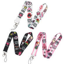 K2162 Feminism Cartoon Lanyard For Key Cool Hang Ropes Phone Badge Holder Neck Straps Best Gift For Women 2024 - buy cheap