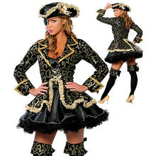 Halloween cosplay costume set men women  Mad Hatter Fancy Dress Up Pirate Suit Party Alice In Wonderland Hens Costume 2024 - buy cheap