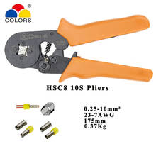 HSC8 10S 0.25-10mm2 23-7AWG crimping pliers 1050 terminals for tube type needle type terminal crimp self-adjusting tool 2024 - buy cheap