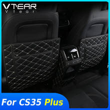 Vtear для Changan CS35 Plus, декоративный коврик для заднего сиденья автомобиля, противоударный коврик, чехол для интерьера, аксессуары для защиты от грязи 2024 - купить недорого