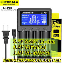 Liitokala-cargador de iones de litio Lii-PD4 PL4 PD2, 18650, 3,7 V, 1,2 V, NiMH, batería 21700, 18350, 18500, AAA, LiFePO43.2V, 3,85 V, cargador 26650 2024 - compra barato