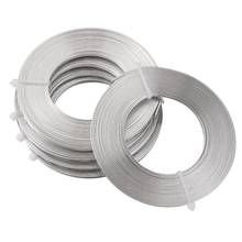 Rollo de alambre de aluminio plano para fabricación de joyas de pendientes, rollo de 5 rollos de 3x1mm para manualidades DIY 2024 - compra barato
