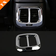 1pcs For Jeep Cherokee KL 2014-16 17 2018 ABS Chrome Car Rear Back Kicks Air Conditioner Outlet AC Vent frame Panel Cover trim 2024 - buy cheap