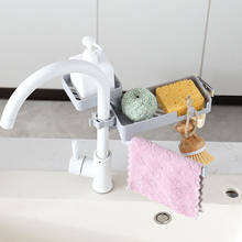 Double Layer Sink Hanging Storage Rack Sponge Holder Faucet Clip Bathroom Kitchen Dishcloth Clip Shelf Drain Dry Towel Organizer 2024 - buy cheap