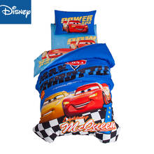 3D Blue Lightning McQueen car Bedding set for Kids Baby Crib Size Duvet Cover pillow Sham 100% Cotton Bed Linen Child Comforters 2024 - buy cheap