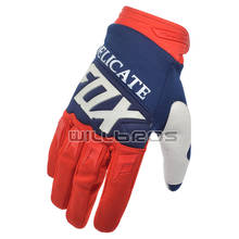 Fox Delicate-Guantes para bicicleta de montaña, manoplas todoterreno, Moto de calle, carreras, Enduro, azul y rojo 2024 - compra barato