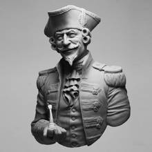 1/9 Scale Unpainted Resin Bust Officer 2024 - buy cheap