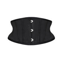 Burvogue Women Waist Trainer Corsets Slimming Shaper Belt Short Torso Satin Underbust Corset Sexy Lace Up Bustiers & Corsets 2024 - buy cheap