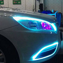 Tira de luces LED impermeable para coche y motocicleta, 12V, 30cm, SMD, tubo de plástico Flexible, accesorios para motocicleta, 2021 2024 - compra barato